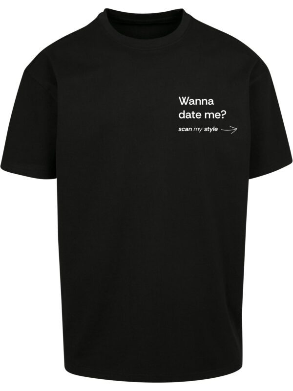 Wanna Date Me? Koszulka Oversize - obrazek 2