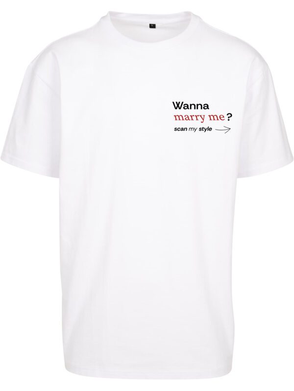 Wanna Marry Me? Koszulka Oversize - obrazek 2