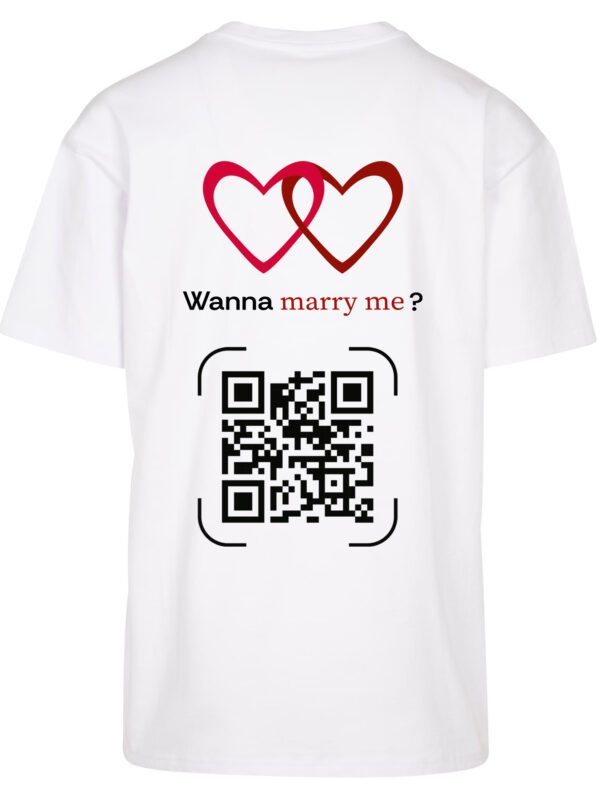 Wanna Marry Me? Koszulka Oversize - obrazek 3